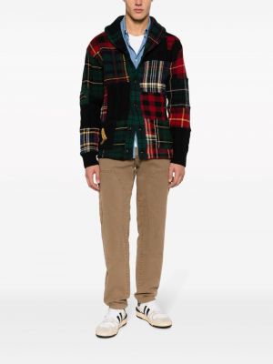 Rūtainas kokvilnas džemperis velveta Polo Ralph Lauren
