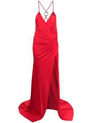 Sukienka koktajlowa bez rękawów Pinko czerwona