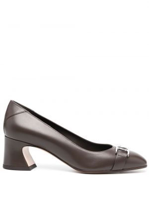 Spänne pumps Ferragamo brun