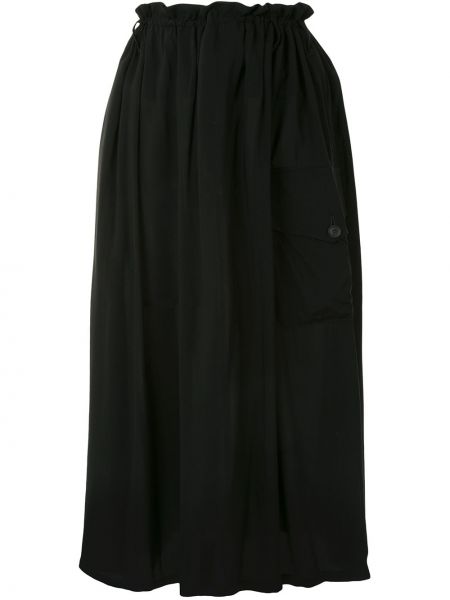 Asymetrická sukňa Yohji Yamamoto čierna