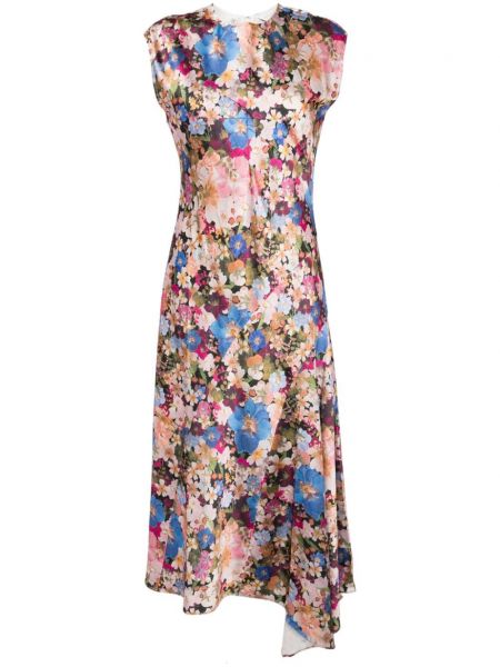 Sukienka midi w kwiatki z nadrukiem Ted Baker
