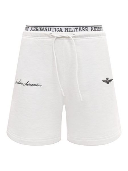 Хлопковые шорты Aeronautica Militare белые