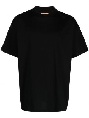 Bavlnené tričko s okrúhlym výstrihom Airei čierna