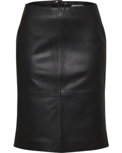 Kožna suknja Soaked In Luxury crna