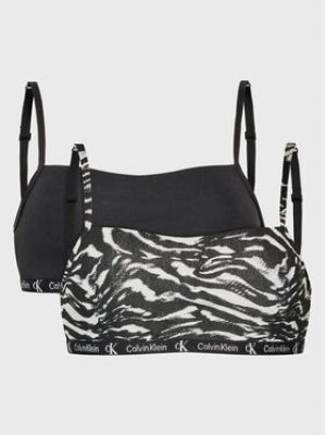 Calvin Klein Underwear Sada 2 podprsenek Bra Top 000QF7215E  - Černá
