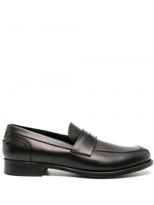 Nahast loafer-kingad Canali must