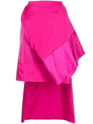 Asimetrična midi suknja Undercover ružičasta