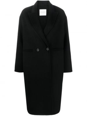 Gyapjú kabát Ermanno Firenze fekete