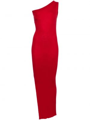 Sukienka długa Rick Owens czerwona