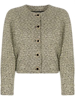 Tweed jakke Alessandra Rich gul