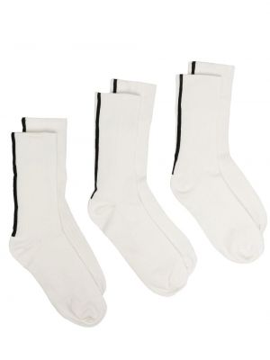 Pruhované ponožky There Was One bílé