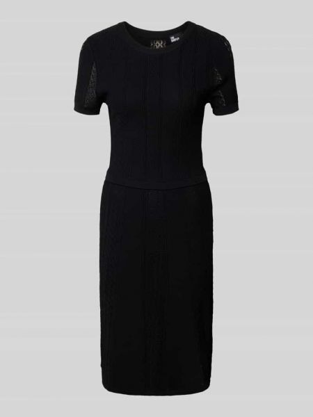Dzianinowa sukienka midi The Kooples czarna