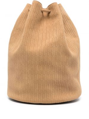 Pletený kožený batoh Séfr hnědý