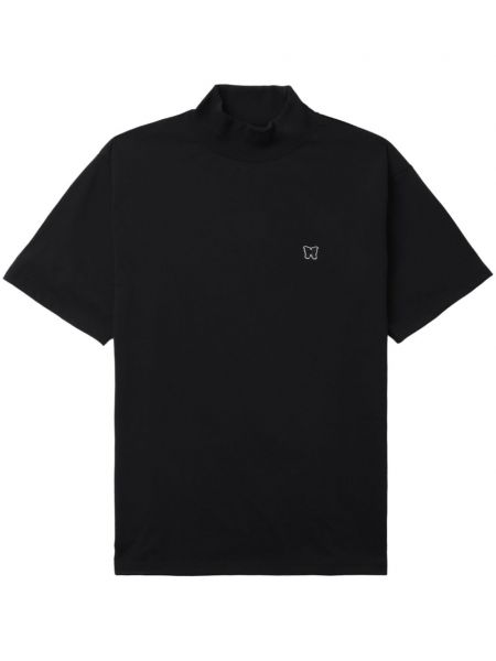 T-shirt mit stickerei Needles schwarz