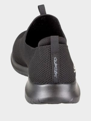 Черные слипоны без шнуровки Skechers