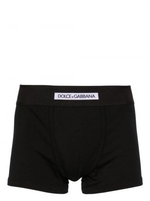 Boxeri din bumbac Dolce & Gabbana negru