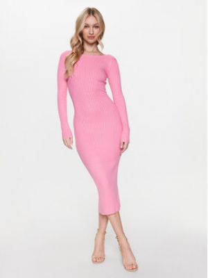 Přiléhavé šaty Edited růžové