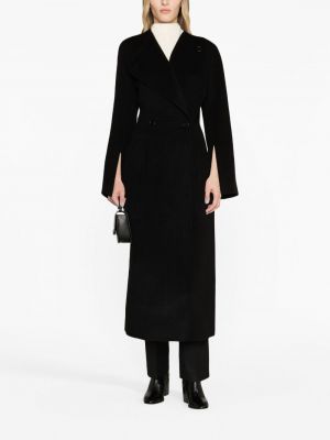 Vlněný kabát By Malene Birger černý