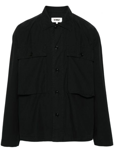 Bavlnená košeľa Ymc čierna