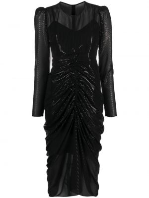 Flitrované večerné šaty Nissa čierna