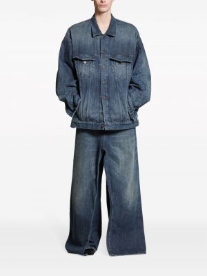 Kurtka jeansowa oversize Balenciaga niebieska
