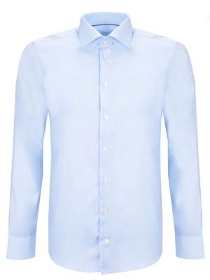 Хлопковая рубашка Eton голубая