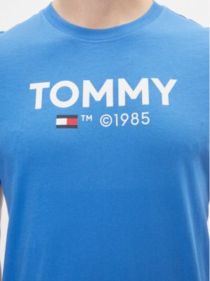 Tricou slim fit Tommy Jeans albastru