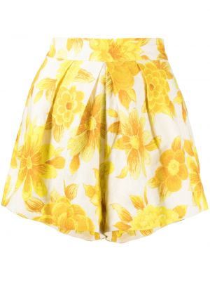 Shorts med mönster i blommigt Alemais gul