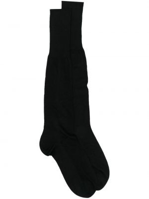 Hodvábne ponožky s potlačou Falke - čierna