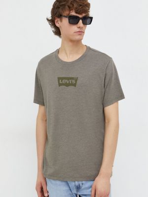 Koszulka z nadrukiem Levi's zielona