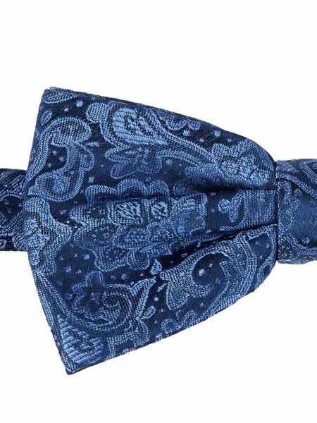 Krawat z wzorem paisley Monti niebieski