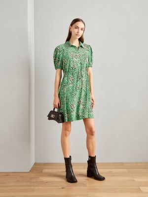 Платье мини Marks & Spencer зеленое