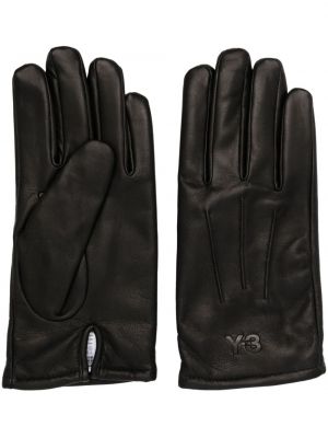 Kožené rukavice Y-3 černé