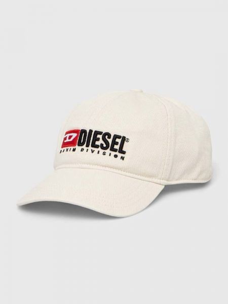 Хлопковая кепка Diesel бежевая