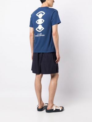Kokvilnas t-krekls ar apdruku Arrels Barcelona zils