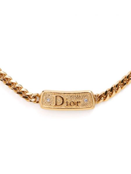 Naszyjnik Christian Dior Pre-owned złoty