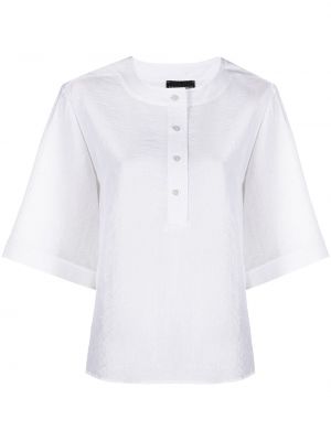 Blusa con botones Emporio Armani blanco