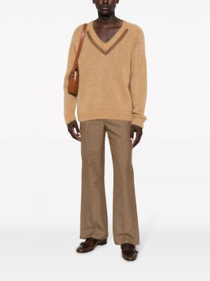 Pullover mit v-ausschnitt Giuliva Heritage braun