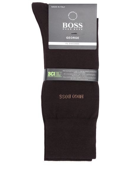Хлопковые носки Boss коричневые