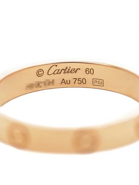 Anillo de oro rosa retro Cartier Vintage