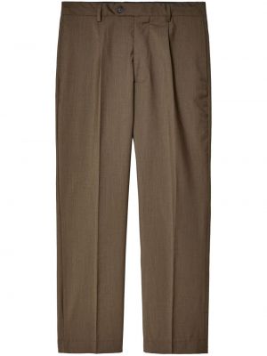 Pantaloni dritti di lana Mfpen marrone