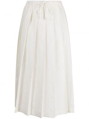 Plisovaná midi sukňa Comme Des Garçons Tao biela