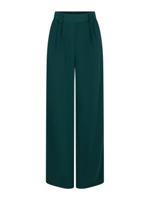 Широки панталони тип „марлен“ Naf Naf зелено