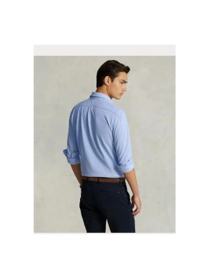 Camisa con botones de malla Ralph Lauren azul