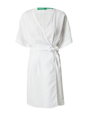 Μini φόρεμα United Colors Of Benetton λευκό