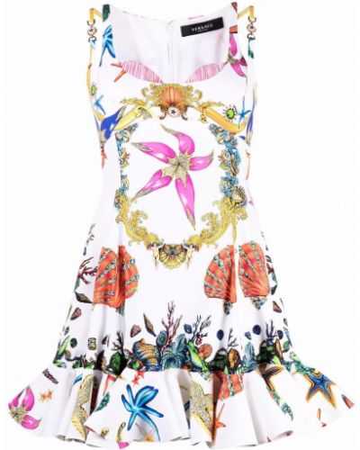 Mini vestido con estampado Versace