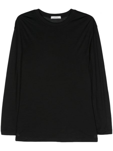 Hedvábné tričko Lemaire černé