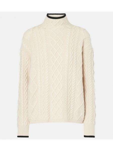 Filt cashmere ull turtleneck 's Max Mara hvit