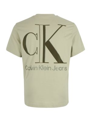 Μπλούζα Calvin Klein Jeans Plus χακί