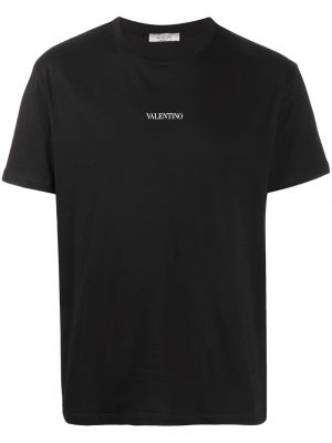 T-shirt con stampa Valentino Garavani nero